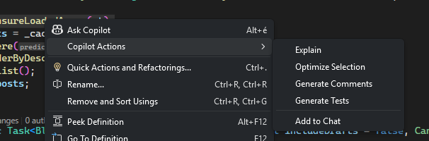 Code Actions Quick Access